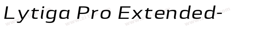 Lytiga Pro Extended字体转换
